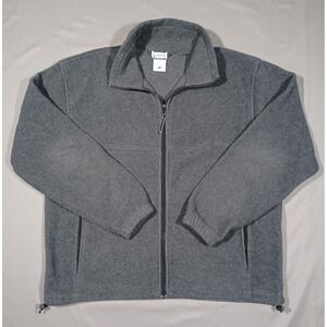 Columbia Fleece‎ Sweater Mens L Gray Long Sleeve Pullover 1/4 Zip